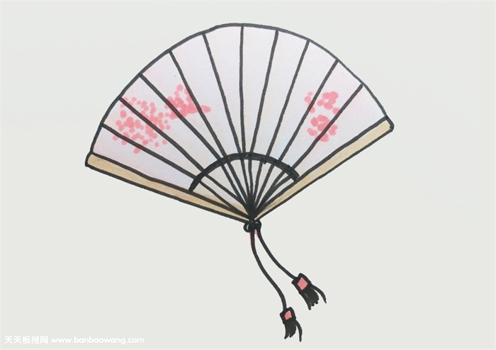 古代的扇子怎么画