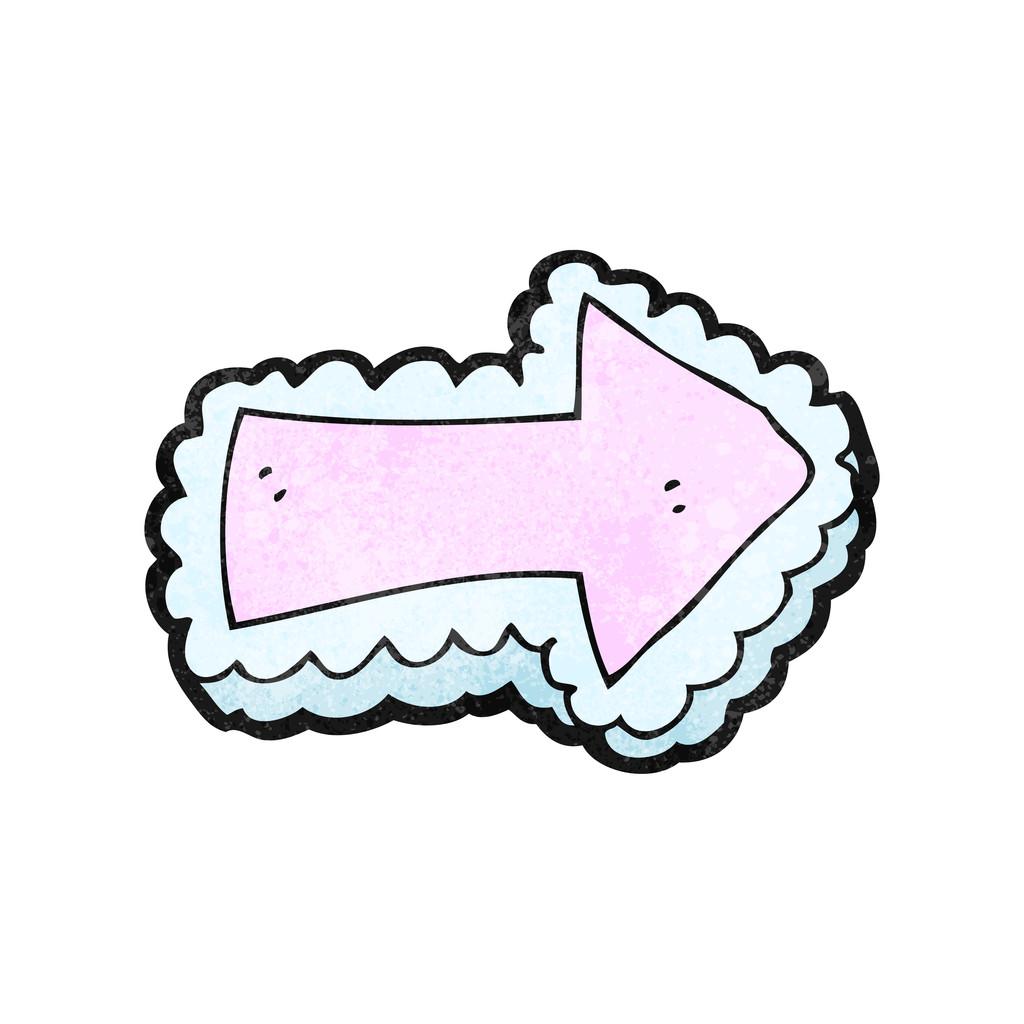 箭头,向量,在白色背景上的卡通箭头