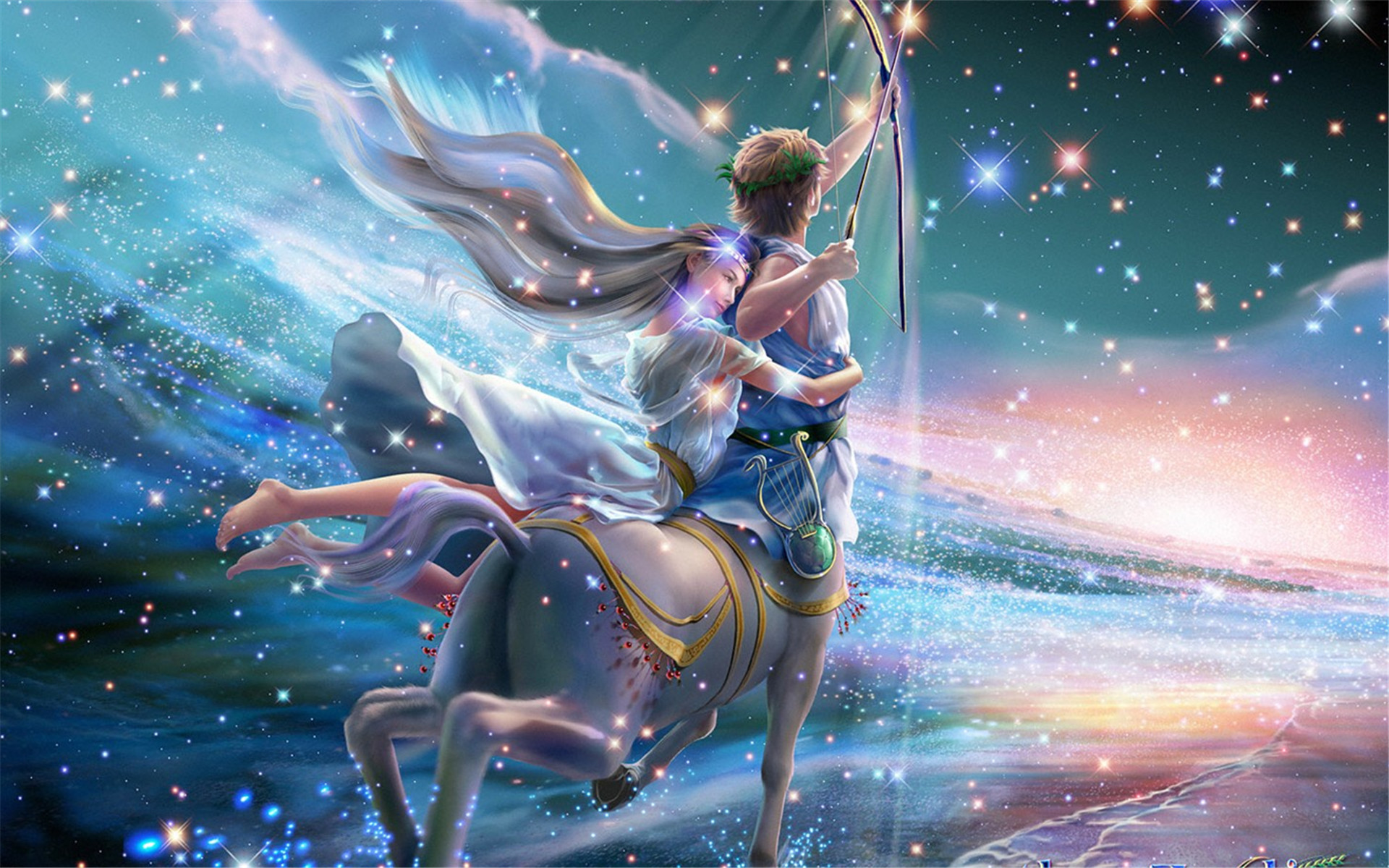 超酷炫十二星座精美梦幻卡通高清桌面壁纸(二)