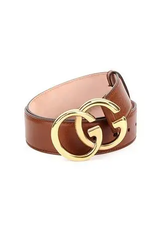 gucci古驰棕色牛皮材质纯色女士腰带270802 a7m0t 2535,85