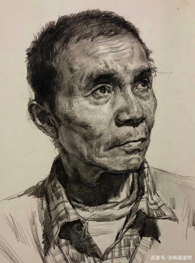 山东高考美术:素描头像作品放大之后,还经得起考验吗