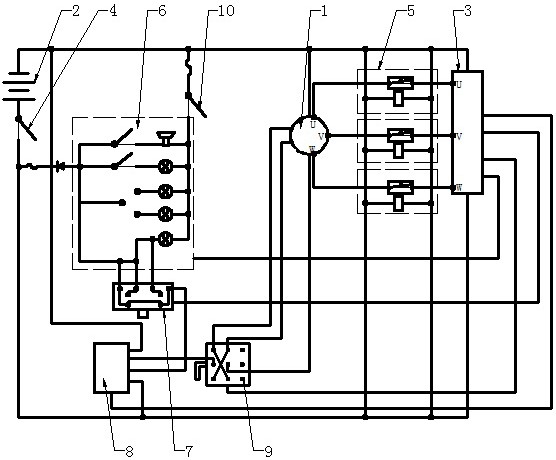 电动三轮车整车控制电路