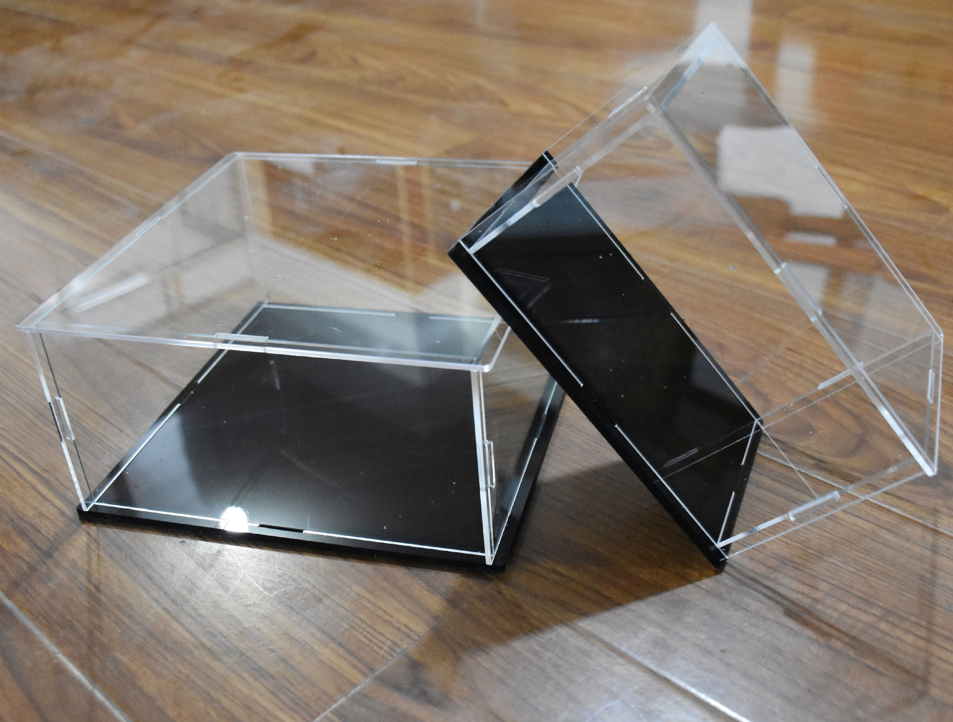 亚克力防尘盒子展示盒透明手办展示盒积木玩具公仔车模型组装定制