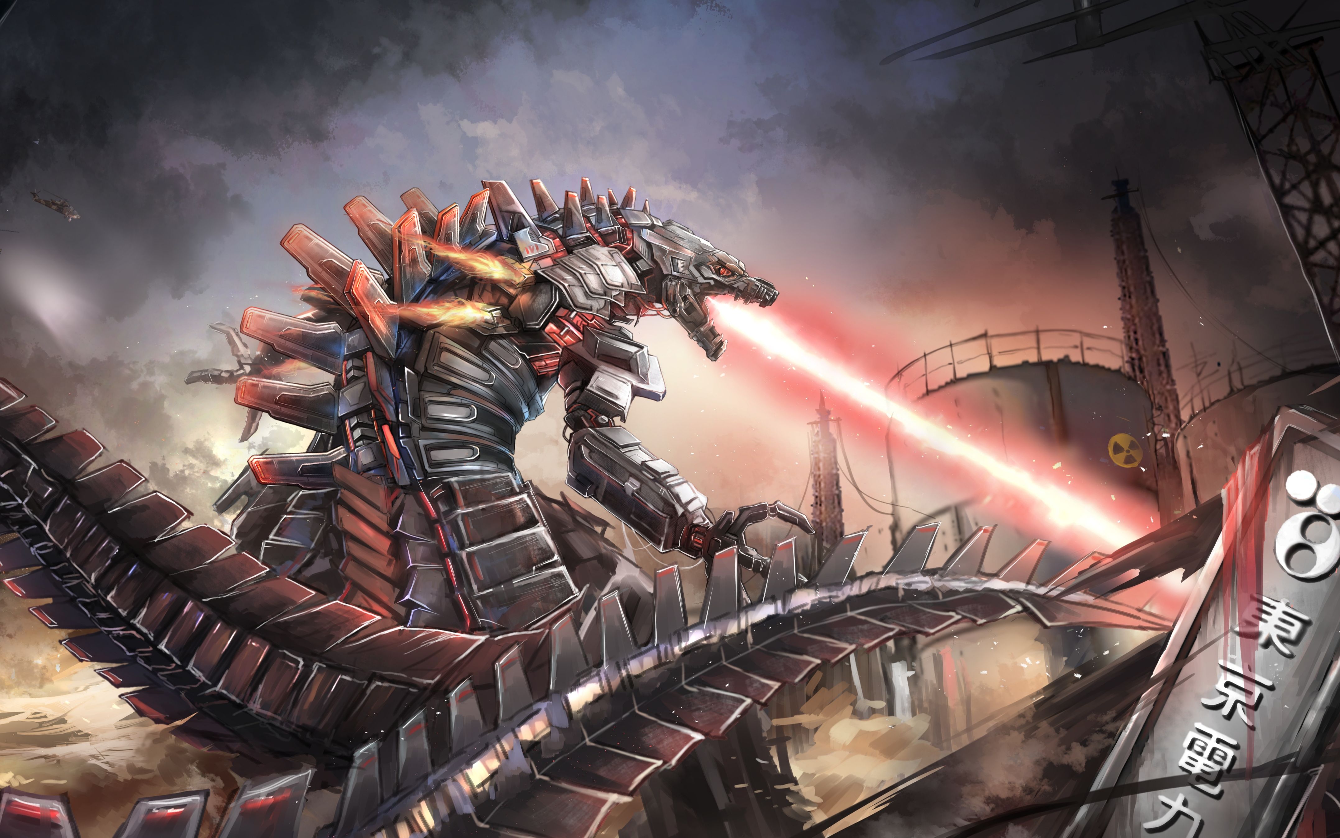 【板绘】传奇机械哥斯拉