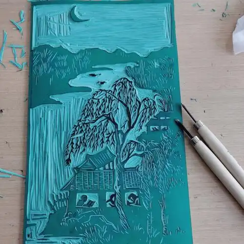 刻板画pvc版画美术学