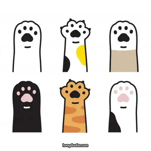各种小猫爪子简笔画大全