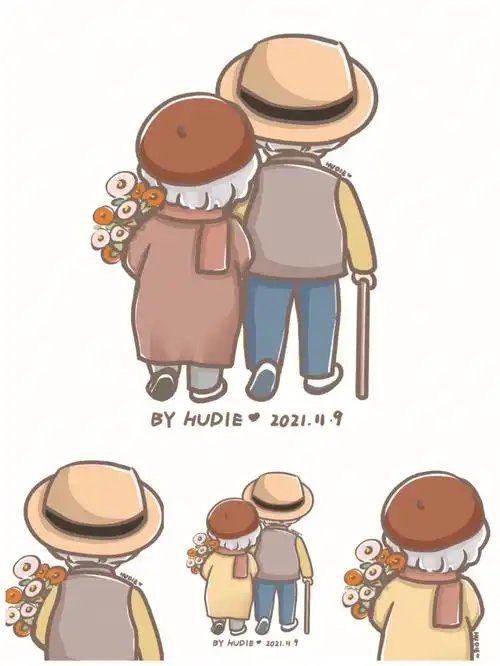 情侣头像最美不过白头偕老