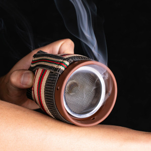 艾灸盒艾灸仪器随身灸p家用祛湿艾灸罐陶瓷去湿寒气排毒美容院专