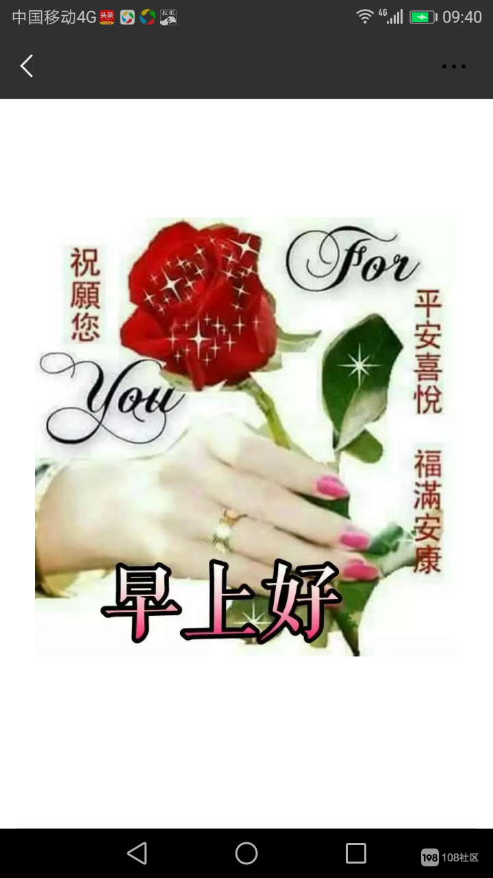 早上好108兄弟姐妹们