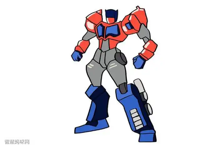 简笔画变形金刚擎天柱简单画法(简笔画图片大全) -【爱个性】
