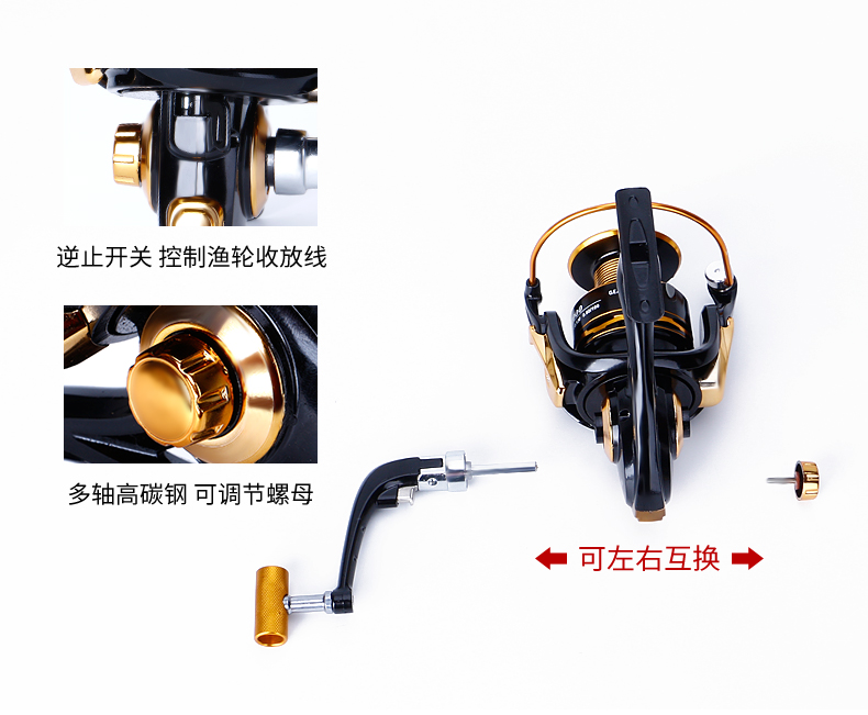 1米 3000型金属轮送海竿大礼包