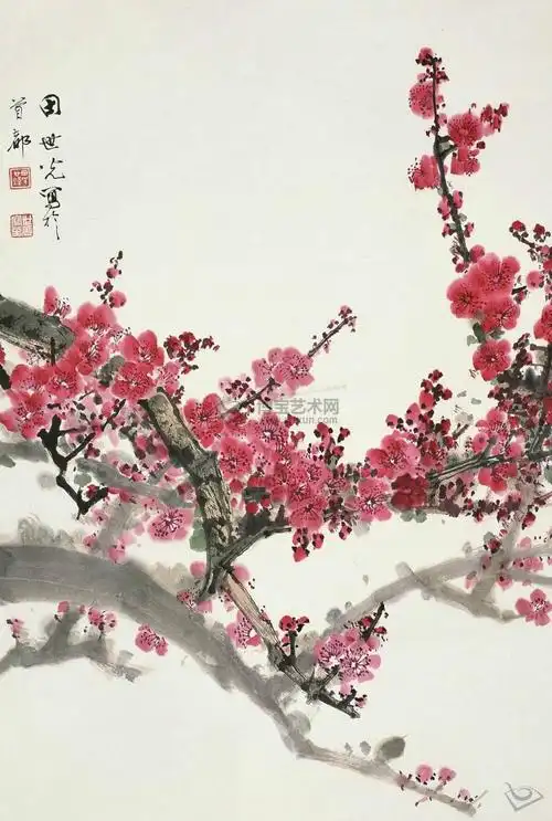 田世光 画梅花