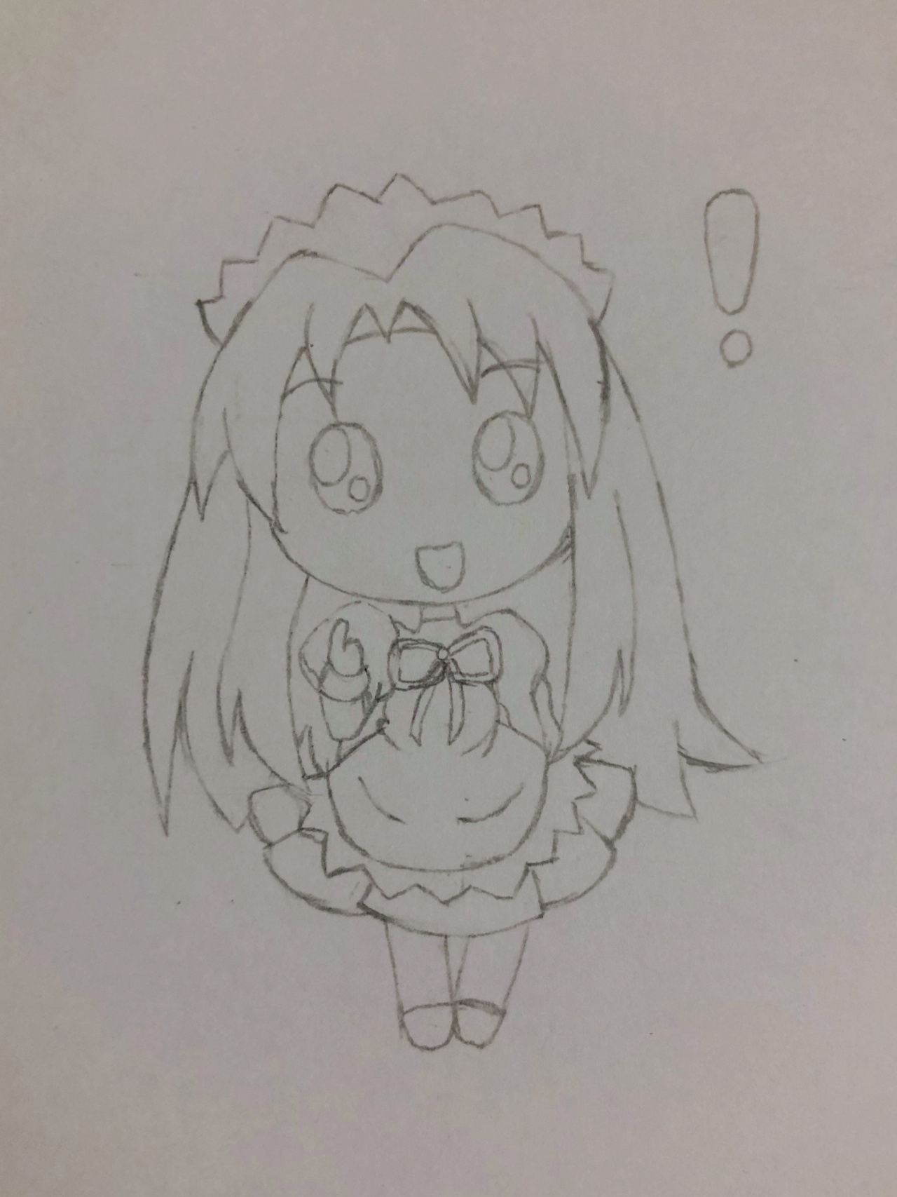 简笔画卡通女生 可爱简单的二次元卡通少女漫画人物简笔画,先用铅笔画