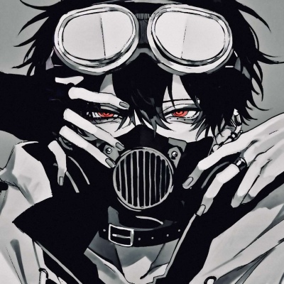 宋知意黑白二次元酷帅拽酷高冷男生头像