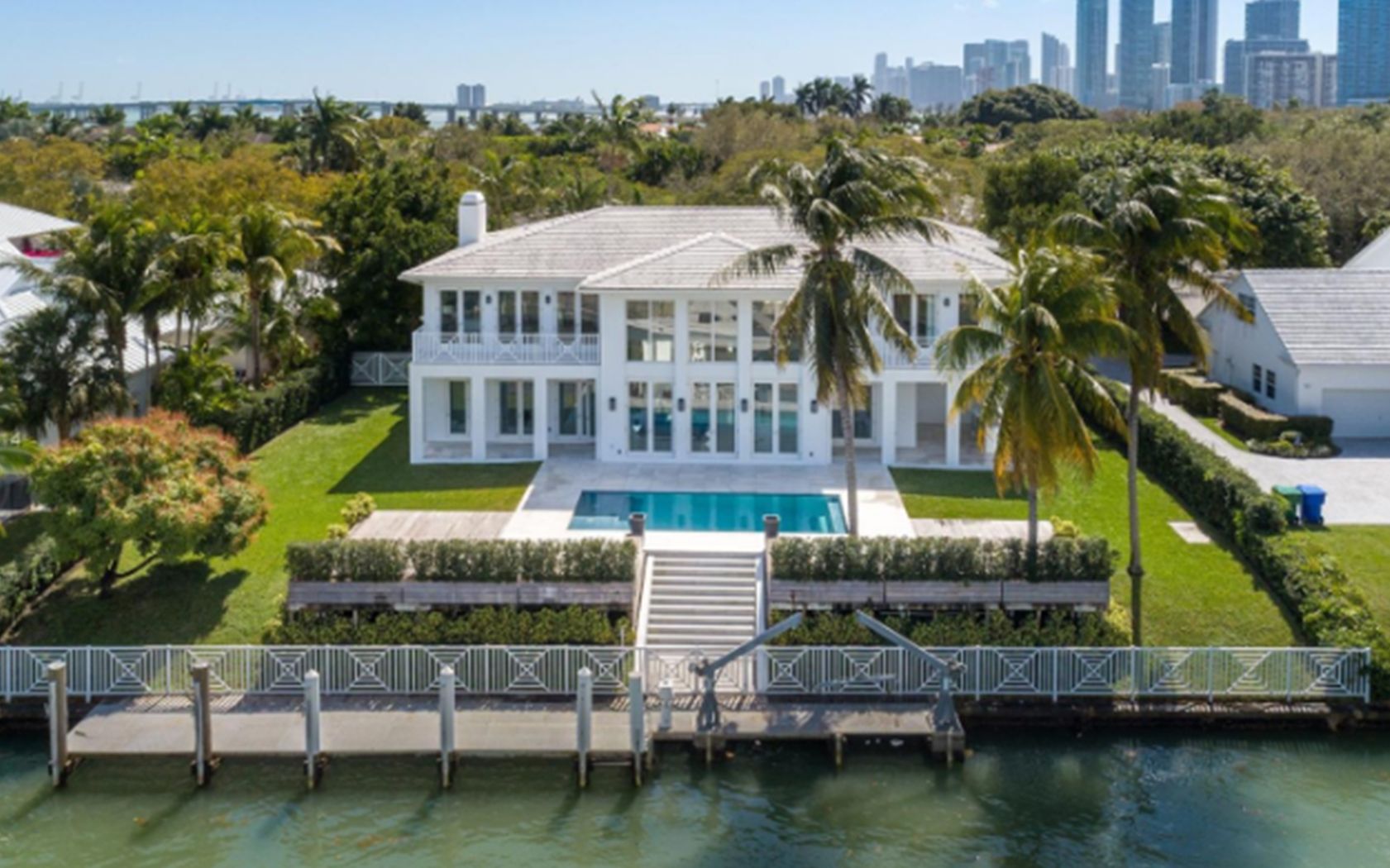 豪宅欣赏在迈阿密的一座现代化海滨别墅741buttonwoodlnmiamifl33137