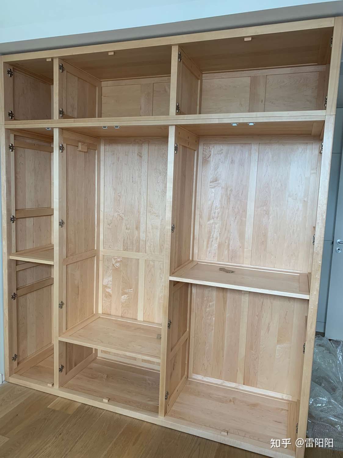 雷阳阳 的想法: 定制款硬枫木5门衣柜,尺寸是w210*d57*h2… - 知乎