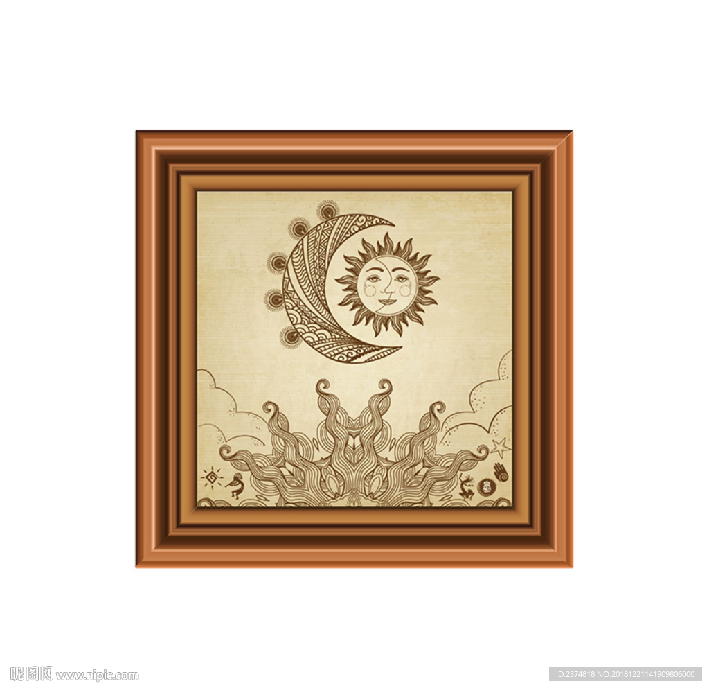 键 词:日月 玛雅符号 玛雅纹身 玛雅 古代 古老 手绘 图腾 考古