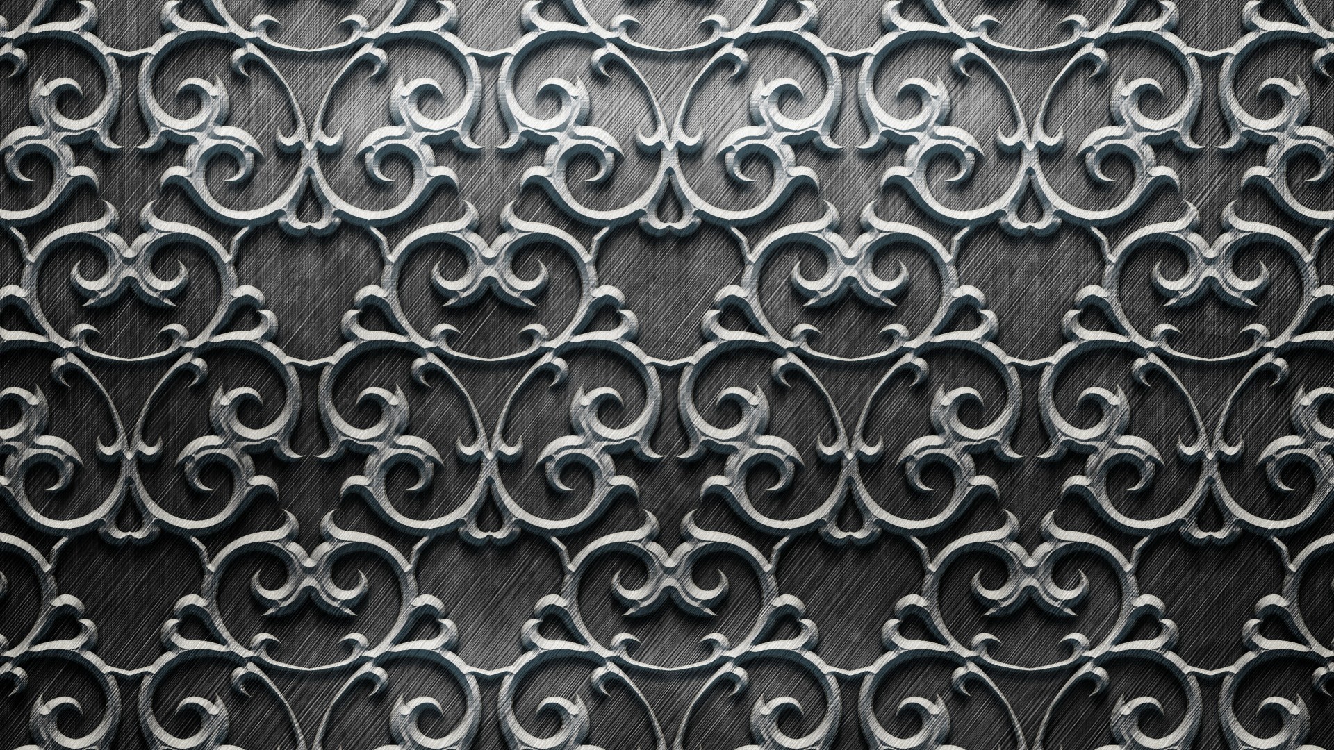 精致银色金属花纹背景素材高清壁纸