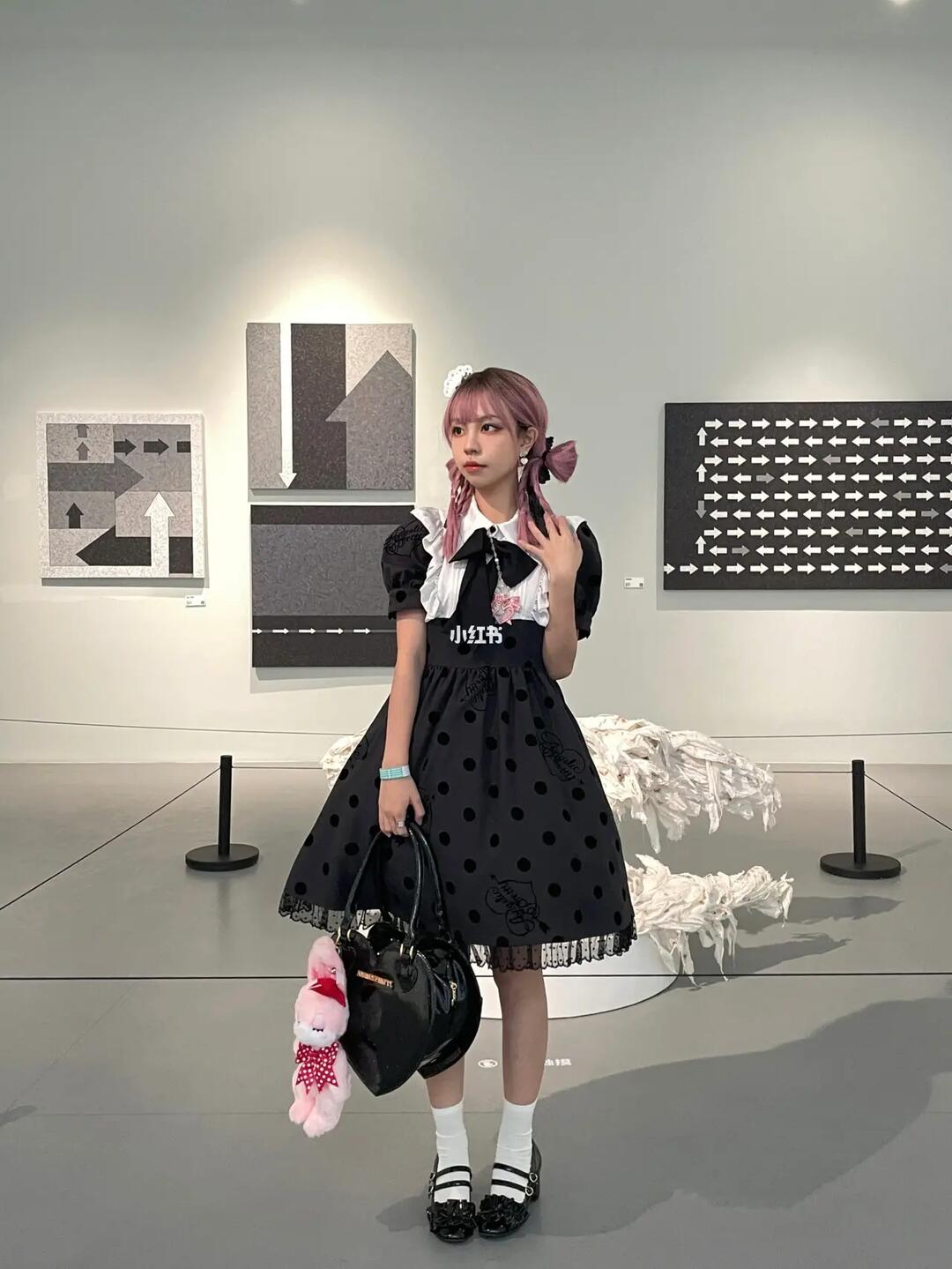 dollydot黑色波点娃娃