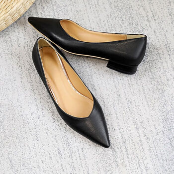 女士乐福鞋/豆豆鞋>黑色平底鞋子女2022新款英伦复古小皮鞋低跟气质