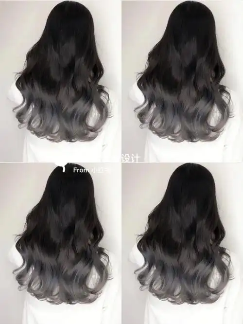 夏天神仙色渐变冷灰发尾染美到窒息太仙了