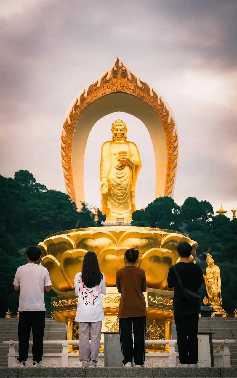 世界最高的佛像—东林大佛.不求荣华富贵,只求一切皆顺,一方净 - 抖音