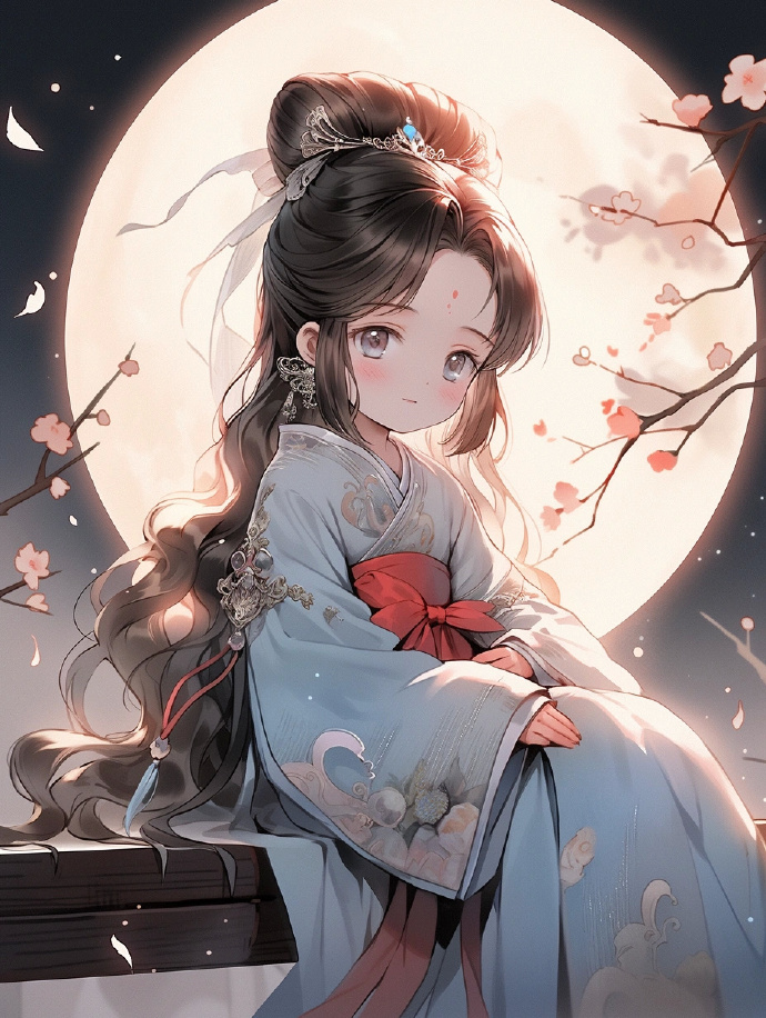 月下美人思故乡女生头像 676767 #古风插画