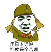 用日本话说,那就是个八嘎_八嘎_日本_就是表情