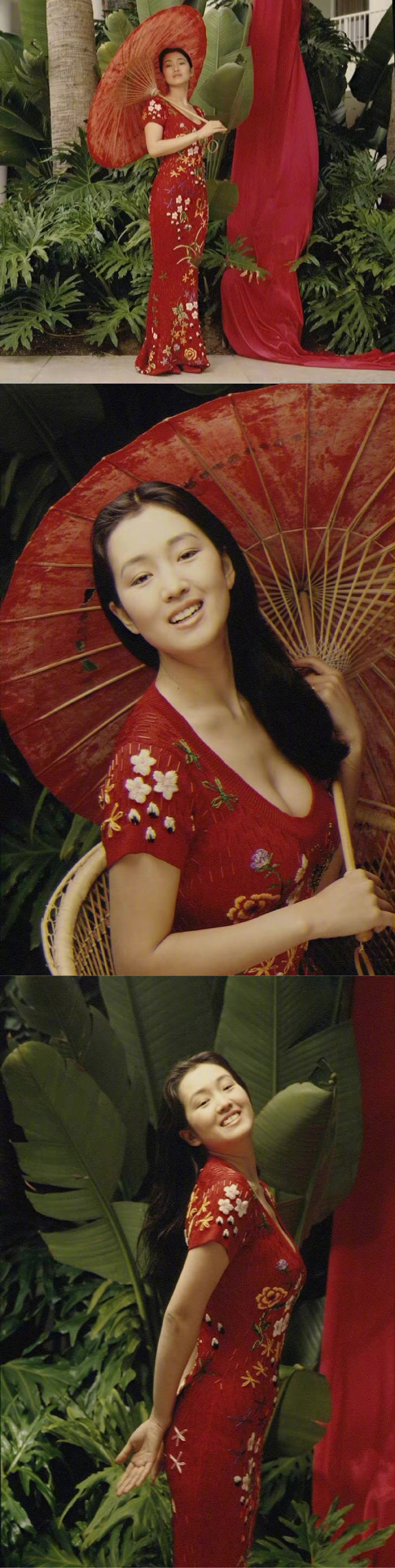 巩俐早年间的写真合集优雅大方的东方美人眉眼之间都是戏