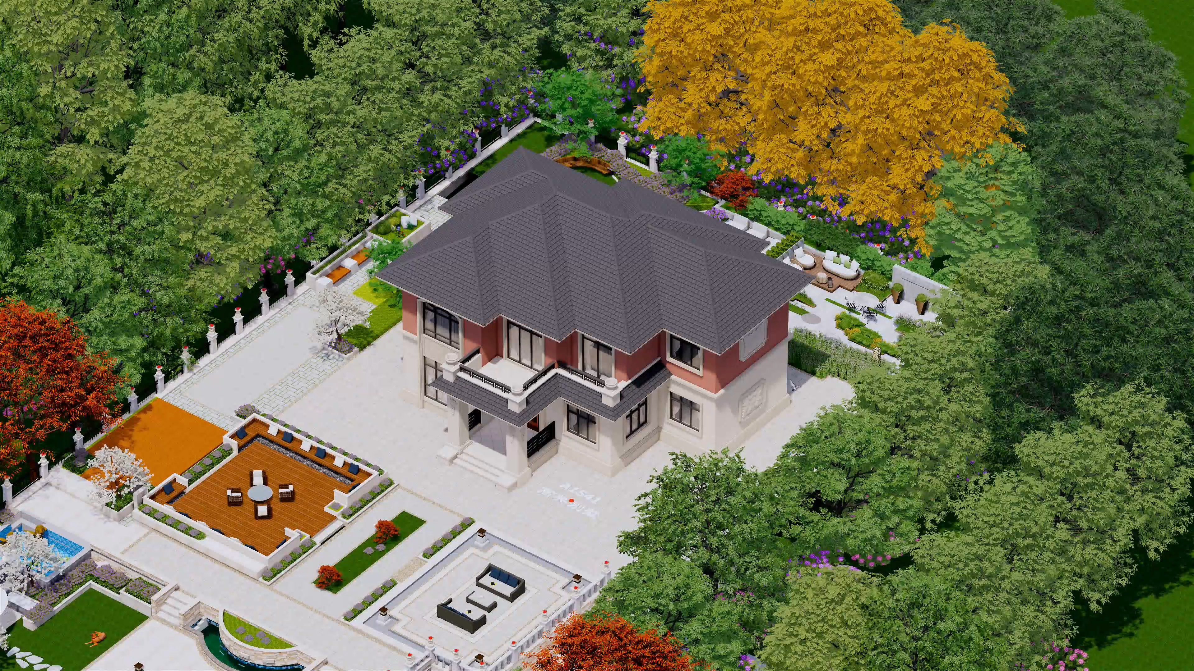 自建房3d立体设计图,我的农家自建房