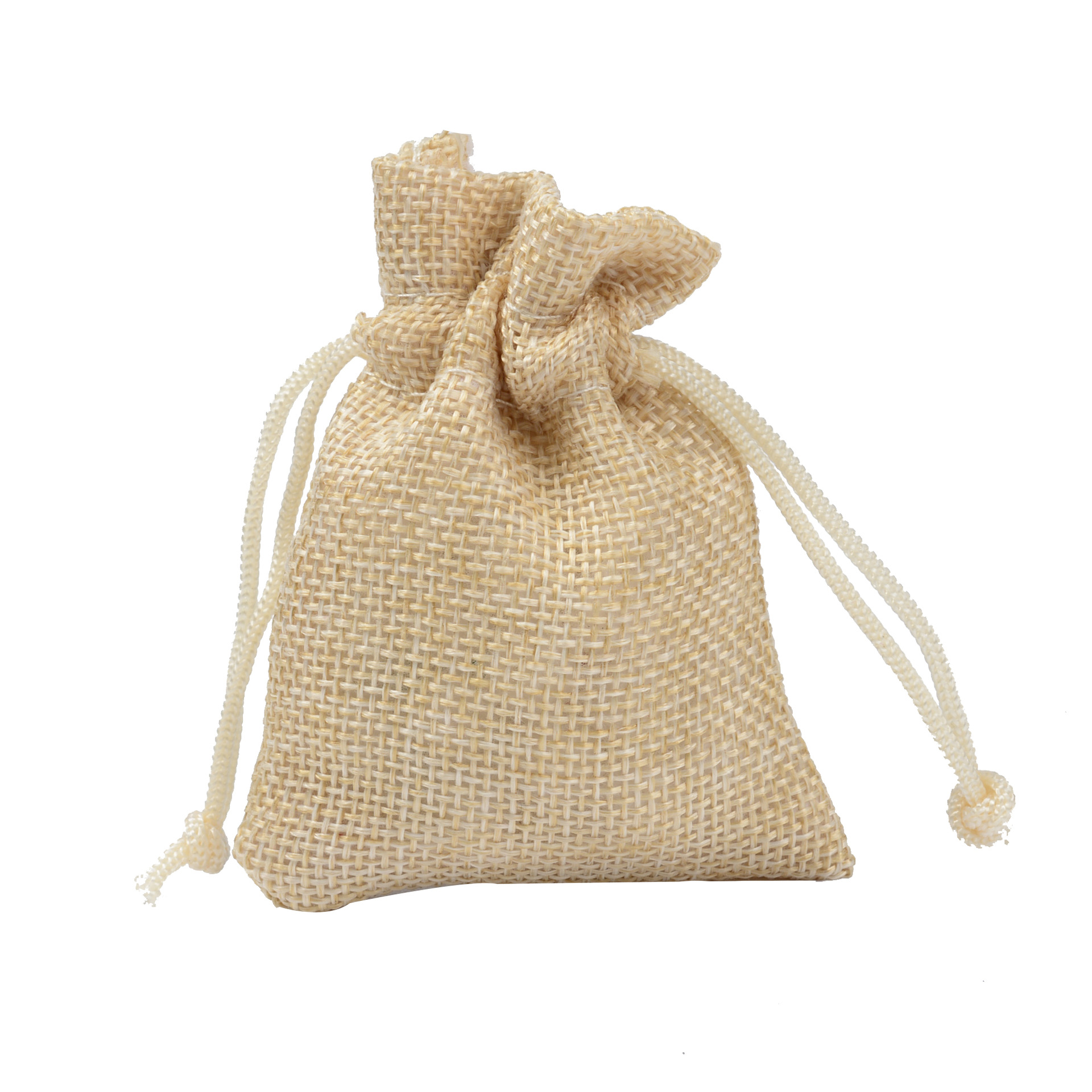 810米黄色麻布首饰袋束口香包巧克力包装彩色小布袋子定制logo