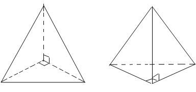 若一个立体图形的俯视图与正视图是完全一样的三角形,则这个立体图形