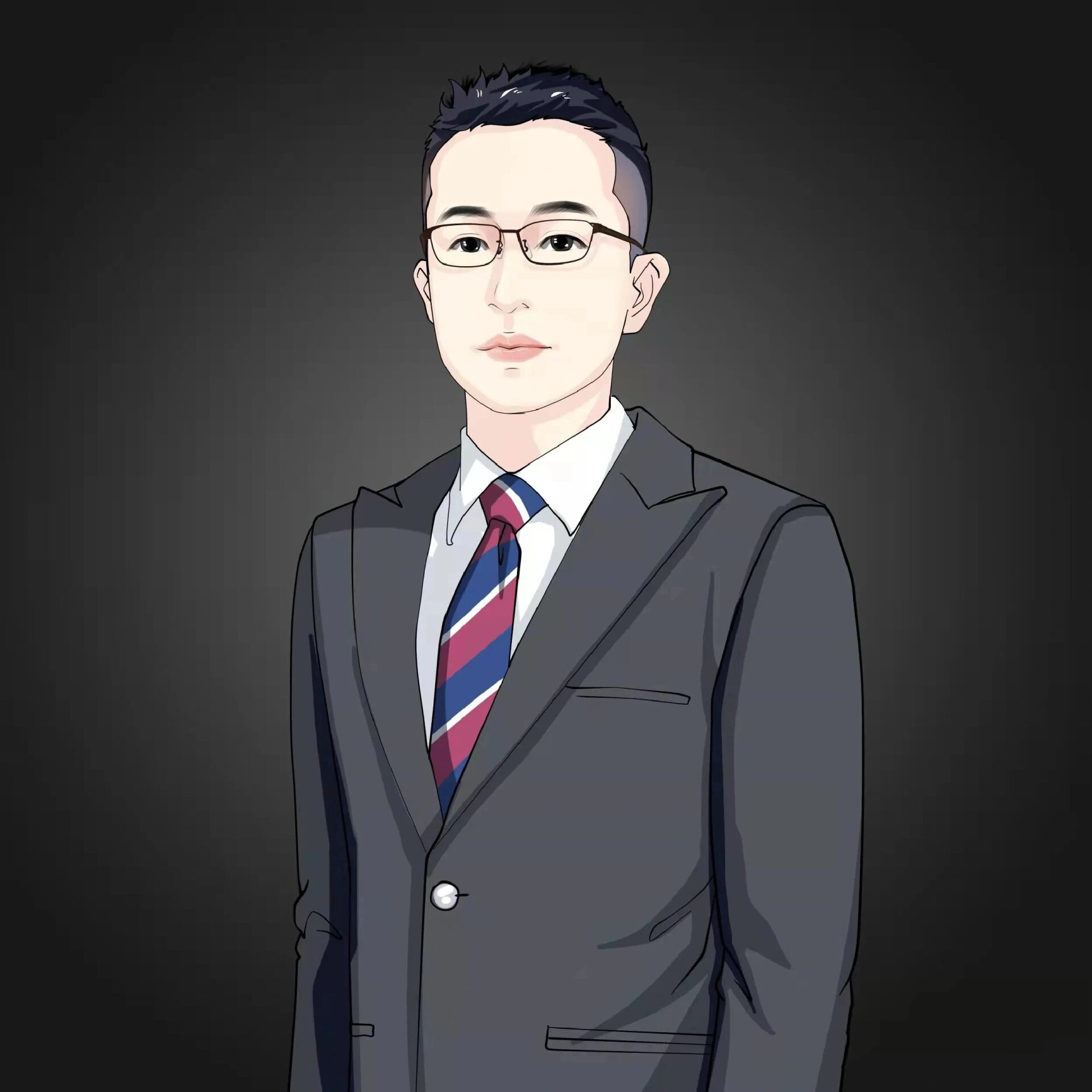 手绘职业漫画头像,男士必备 简单帅气男生手绘漫画头像,让更多的人