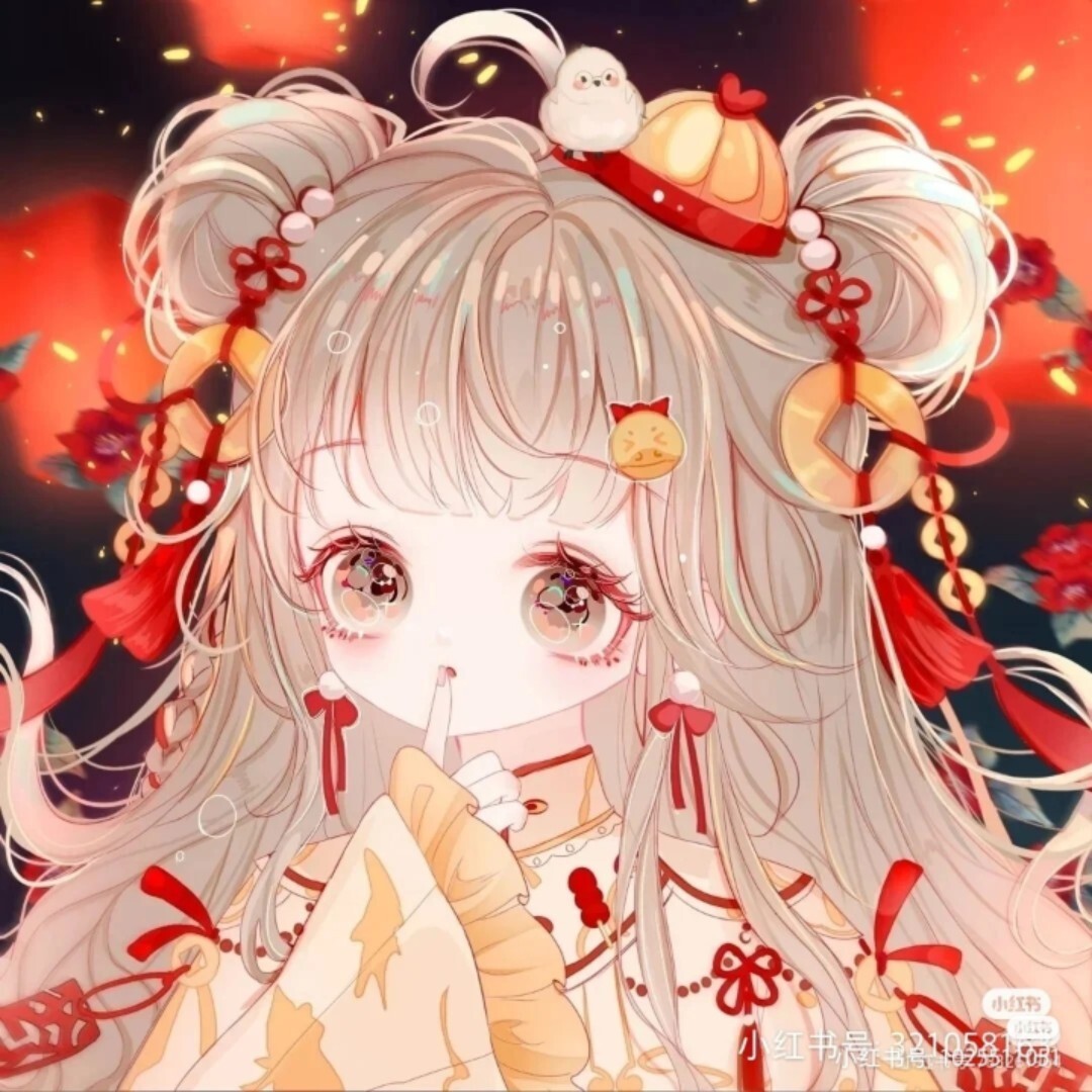 二次元古风少女头像