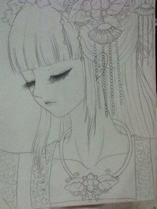 手绘-搜狗搜索-10kb 靴子画法动漫古装美女简笔画素材古装简笔画人物