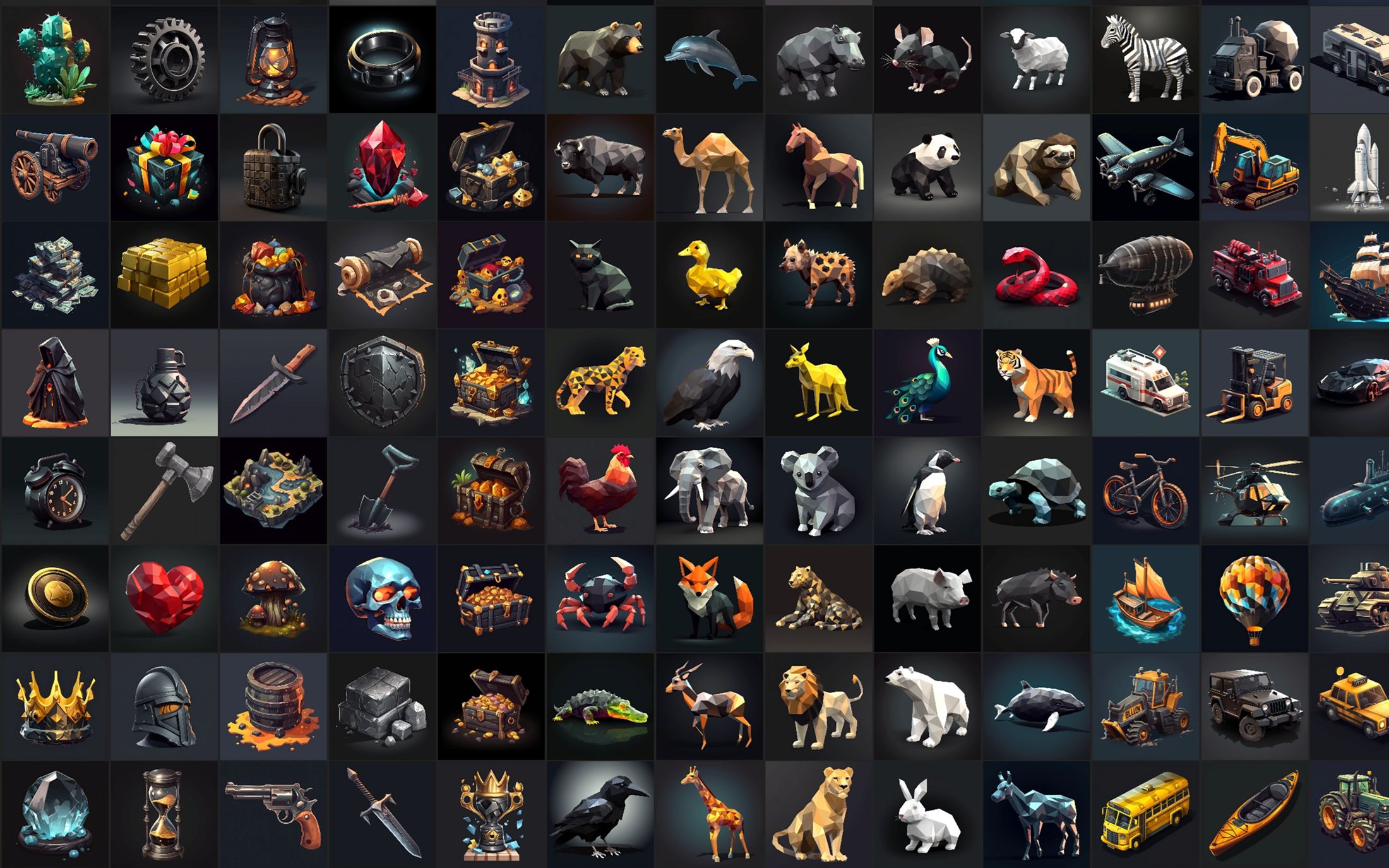 自制 - 风格化的游戏图标 - 私信享折扣