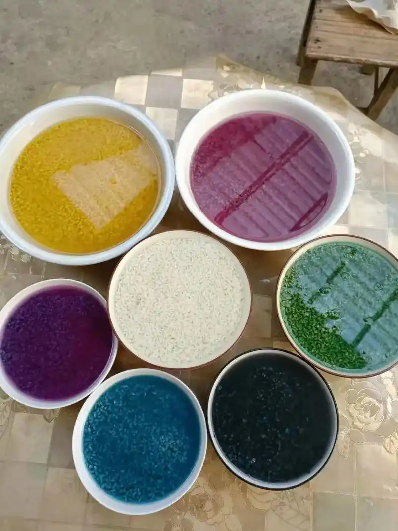 五色糯米饭 #民间传统美食 #纯手工制作美食 #纯天然无添 - 抖音