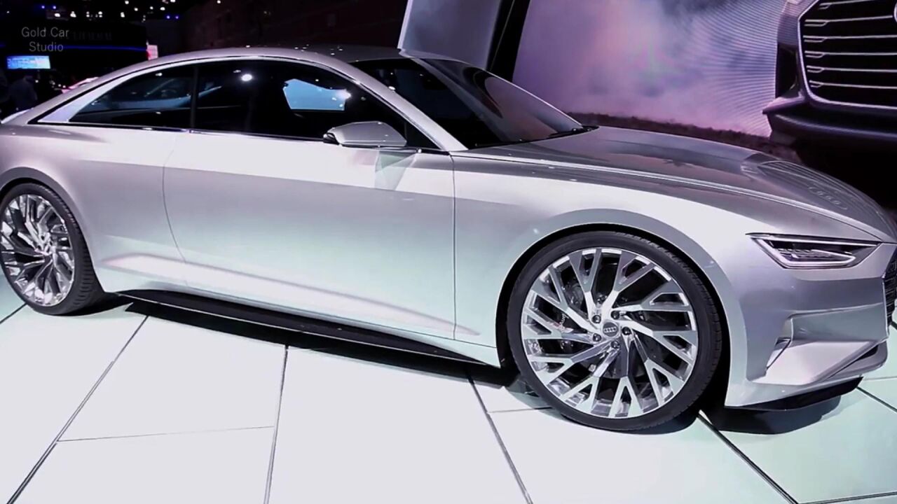 全新2023款奥迪a9 quattro豪华轿跑v8 700hp马力细节展示