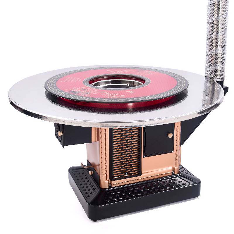 定制适用冬季取暖柴火炉家用煤炭室内烤火炉烧柴煤两用回风炉农村