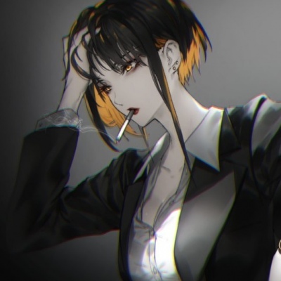 a千鹤/暗黑系女头/"武汉加油!中_女生头像_我要个性网