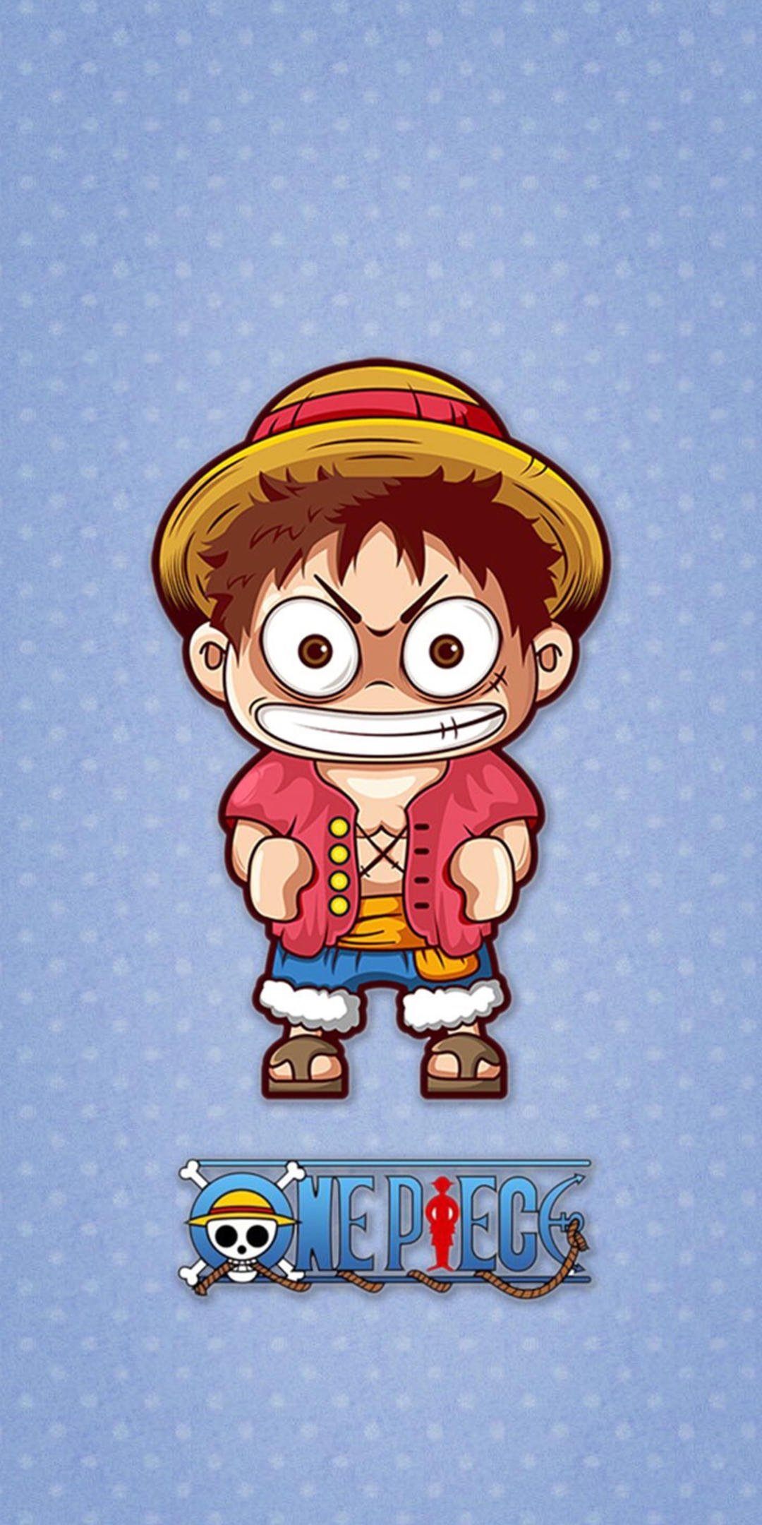 路飞q版可爱插画