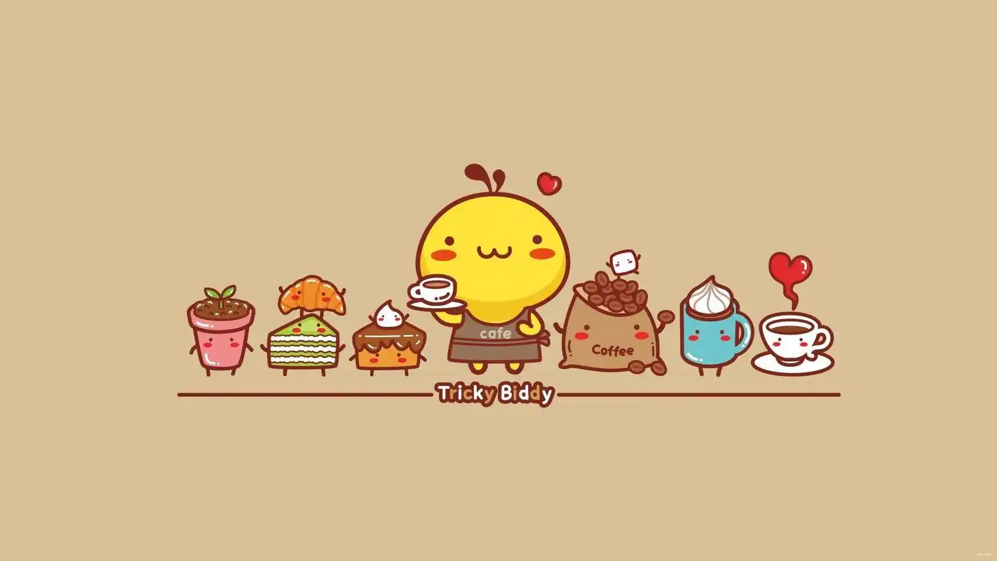 油爆叽丁爱美食超清电脑桌面壁纸,分辨率为1920x1080