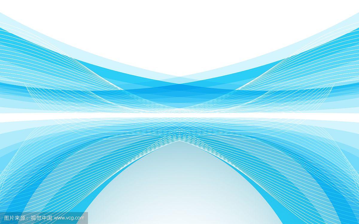 蓝色线条的抽象背景