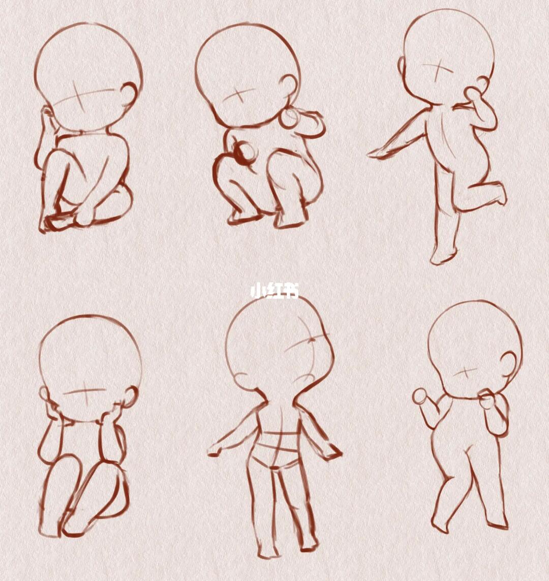 q版人体动态练习