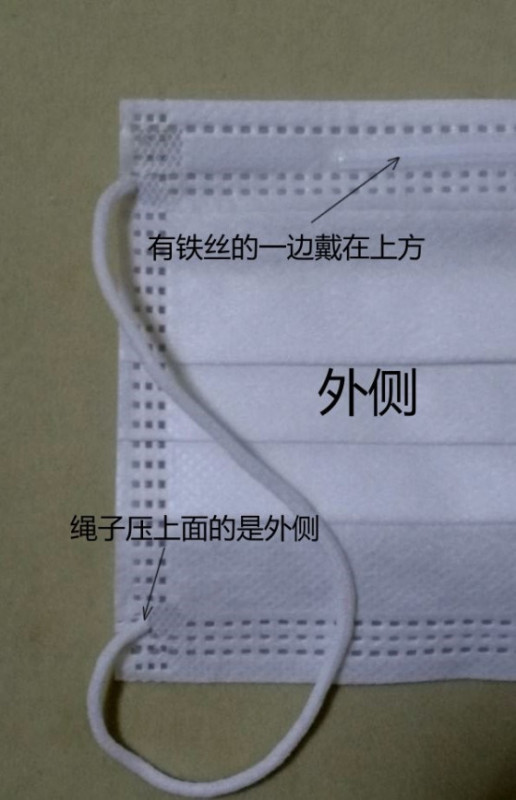 白色口罩正确戴的方式