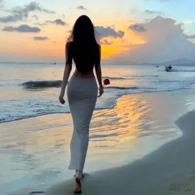 高级感背影头像女