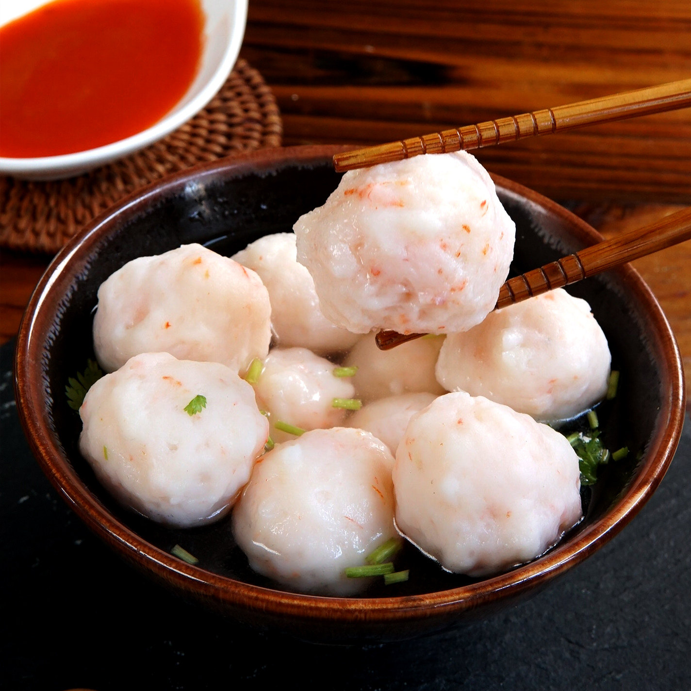 精致潮菜手工虾丸虾球虾滑鲜虾火锅食材250g虾类制品