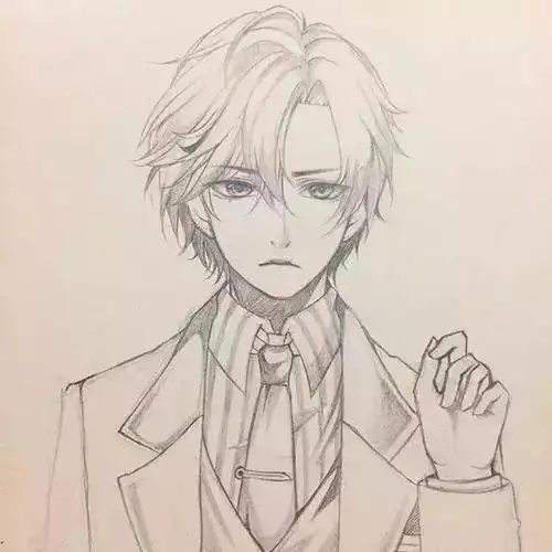 动漫人物素描,超适合画满一本速写本