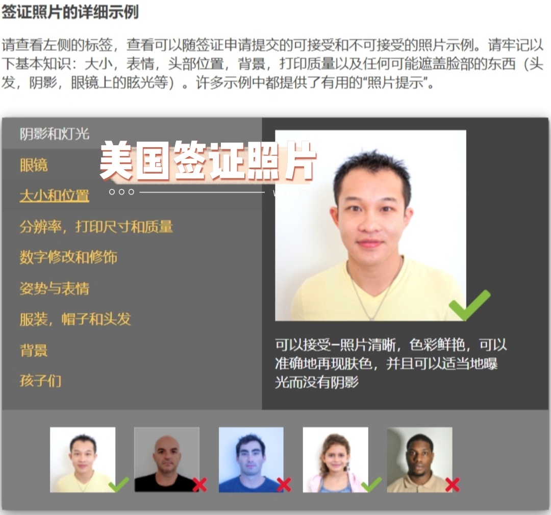 如何拍出一个合格的美国签证照片 99美国签证照片要准备电子版和洗