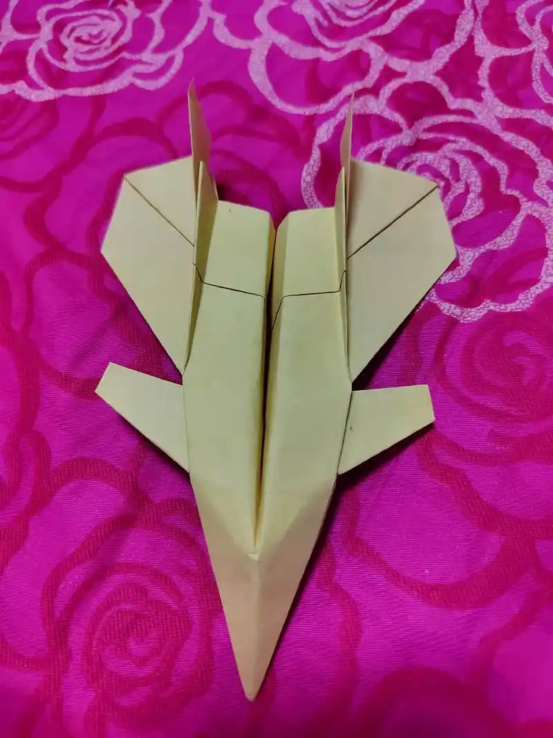 刚学的,歼20纸飞机!飞行效果极佳#简单小手工 #做手工我是 - 抖音